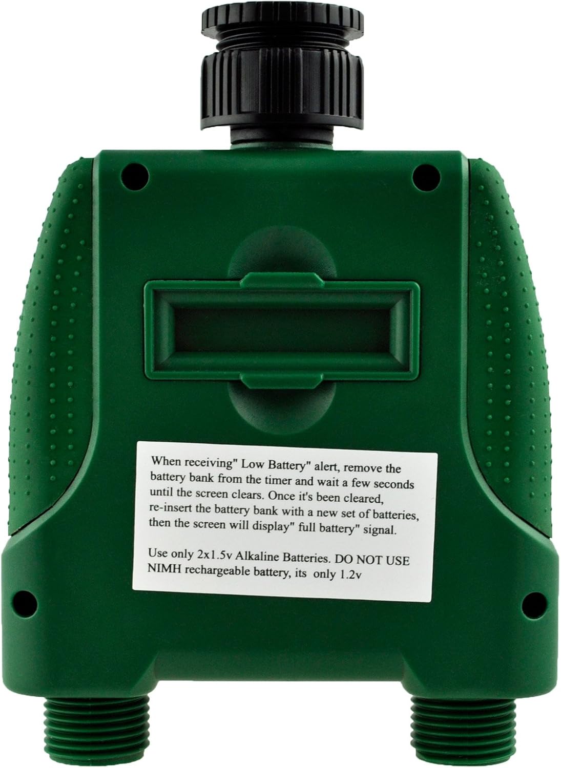 Instapark PWT-7D Outdoor Waterproof Electronic Digital Programmable Dual 2-Outlet Automatic On Off Water Faucet Hose Timer with Rain Delay and Manual Control: Home & Kitchen