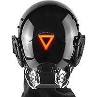 Amazon.com: Punk Skull Mask with LED Light Gothic Punk Mask