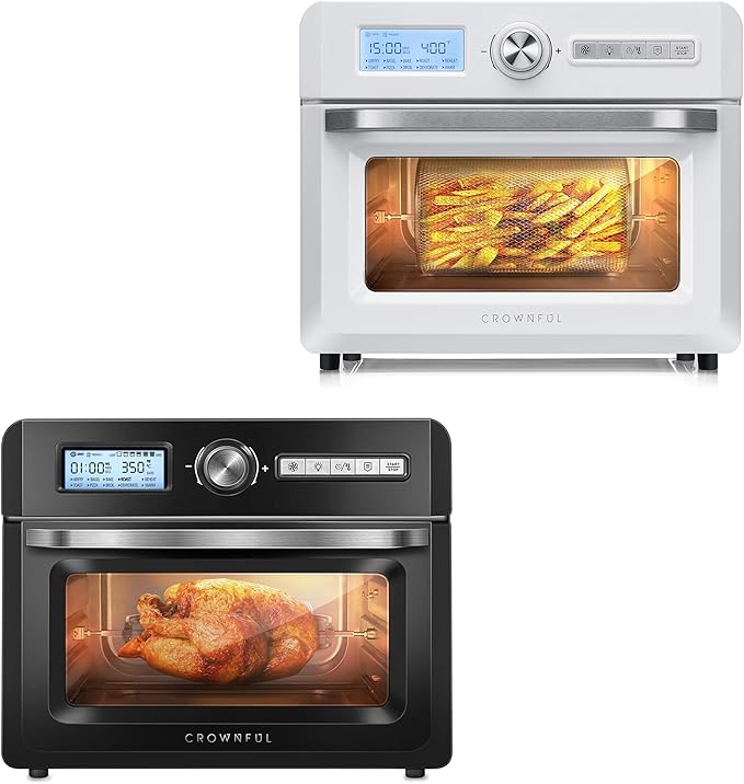 CROWNFUL 19 Quart Air Fryer Toaster Oven, Convection