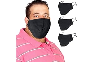 TUFF SPORTS WEAR TUFF Face Mask 2XL XL Size Cloth Covering Reusable Washable Adjustable Masks Making Breathing Easier