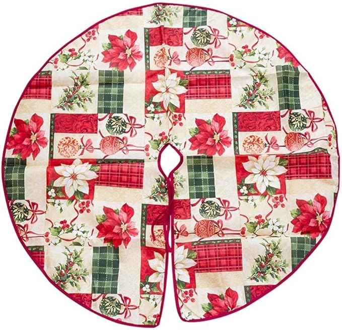HUIJIE Faldas para El Árbol De Navidad,Maceta De La Celosía De Navidad