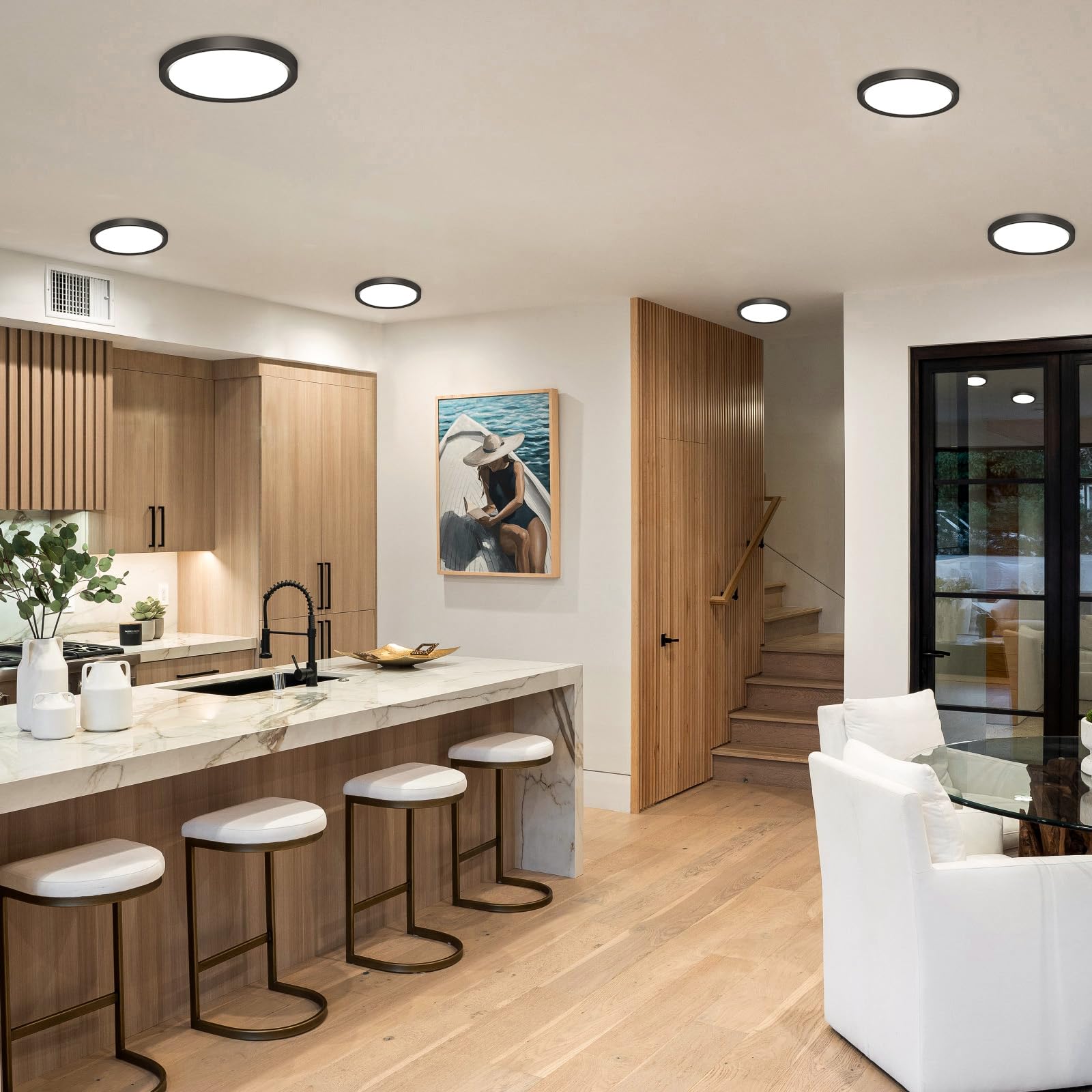 8PACK LED Flush Mount Ceiling Light