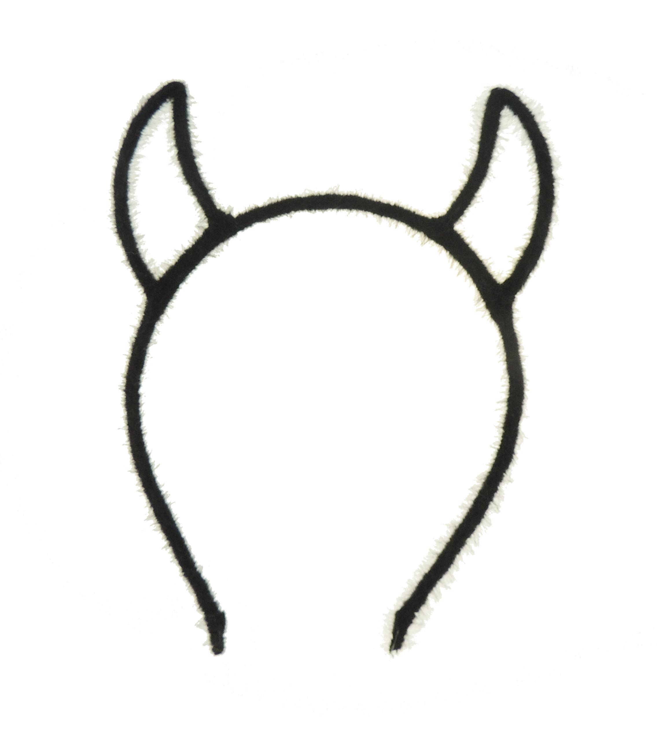 Mens Womens Fancy Dress Up Party Role Play Cosplay Costume Hen Do Halloween Deely Deeley Bopper Animal Headband Hairband Hair Alice Band Goth Steampunk Satan Devil Horns Narrow .5cm (Black)