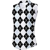 G Gradual Sleeveless Golf Shirts for Women Collared V Neck Tennis Tank Top Cooling Polo UPF 50+ Quick Dry Lightweight