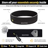 Build & Fitness Running Belt Flip Waist Belt Phone Holder Key Clip view 3