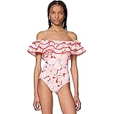 Kate Spade New York Womens Ruffle One Piece