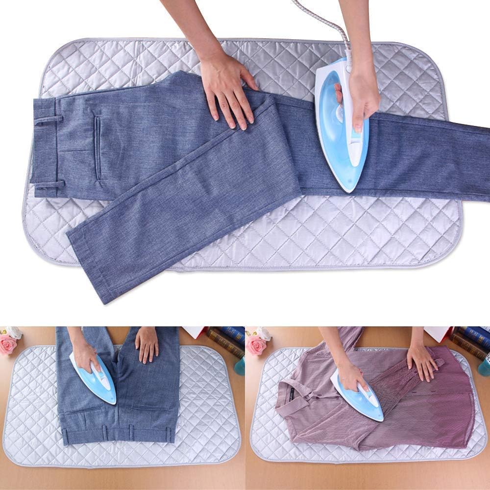 Ironing Blanket Ironing Mat Upgraded Thick Iron Mat Heat Resistant Blanket Ironing Pad Double-Side Using Ironing Cloth Mesh for Washer Dryer Table Top Ironing Board Portable Travel Ironing Pad for Bus: Home & Kitchen