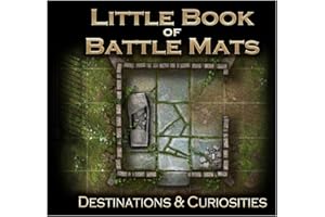 LOKE BATTLEMATS Little Book of Battle Mats - Destinations & Curiosities by Loke - Portable 6x6 RPG Battle Mats - Compact Maps for Fast Setup - Travel Ready with Versatile Terrain