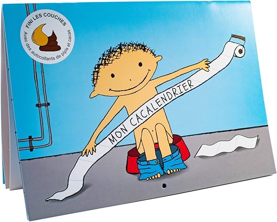 Mon Cacalendrier Livre D Apprentissage De La Proprete Pour Enfant Pour Arreter Les Couches Avec Autocollants De Pipi Et Caca Et Commencer Sur Le Pot Amazon Fr Bebes Puericulture