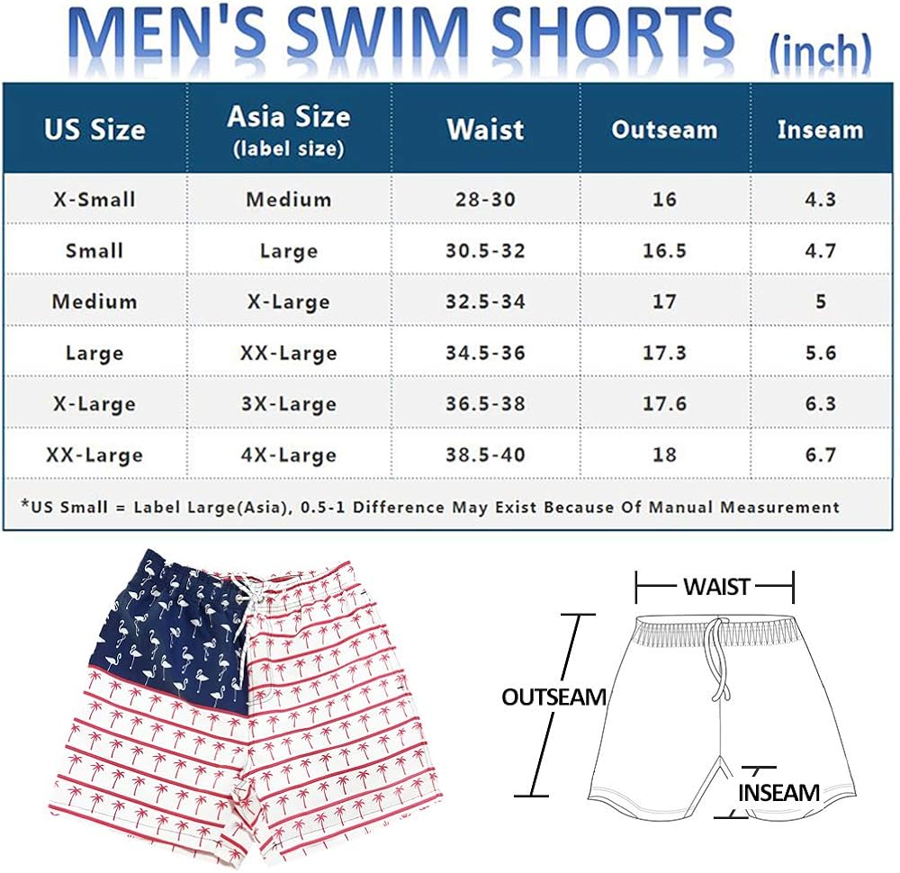 SILKWORLD Men's Swim Trunks Quick Dry Athletic Swimwear Shorts with Mesh Lining and Pockets: Clothing