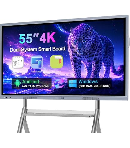 Amazon.com : JYXOIHUB 55 Inch Electronic Whiteboard with 4K HD