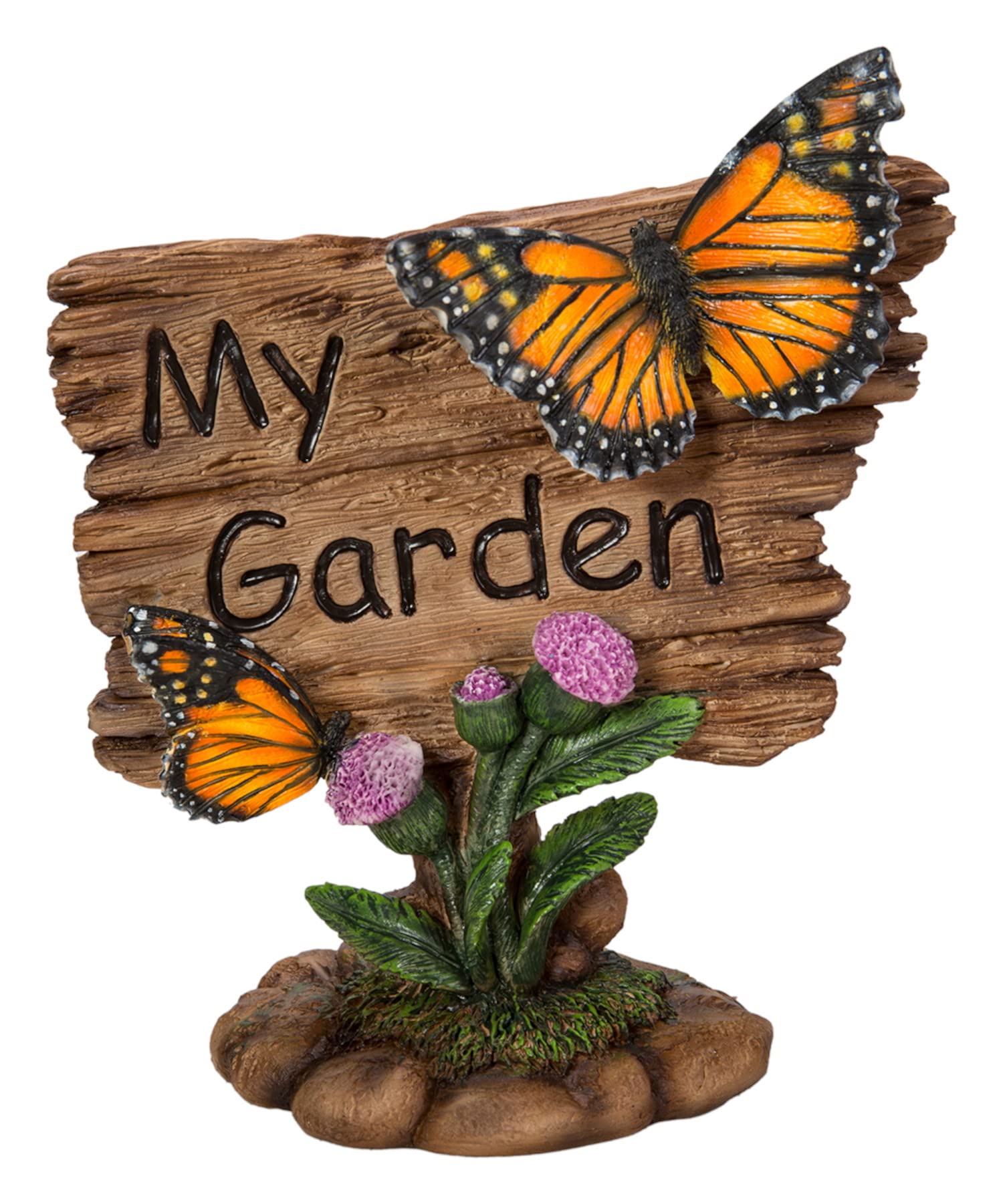 Vivid Arts - My Garden Sign Butterflies Realistic Garden Decoration, MG-BFLY-F, H: 15 cm