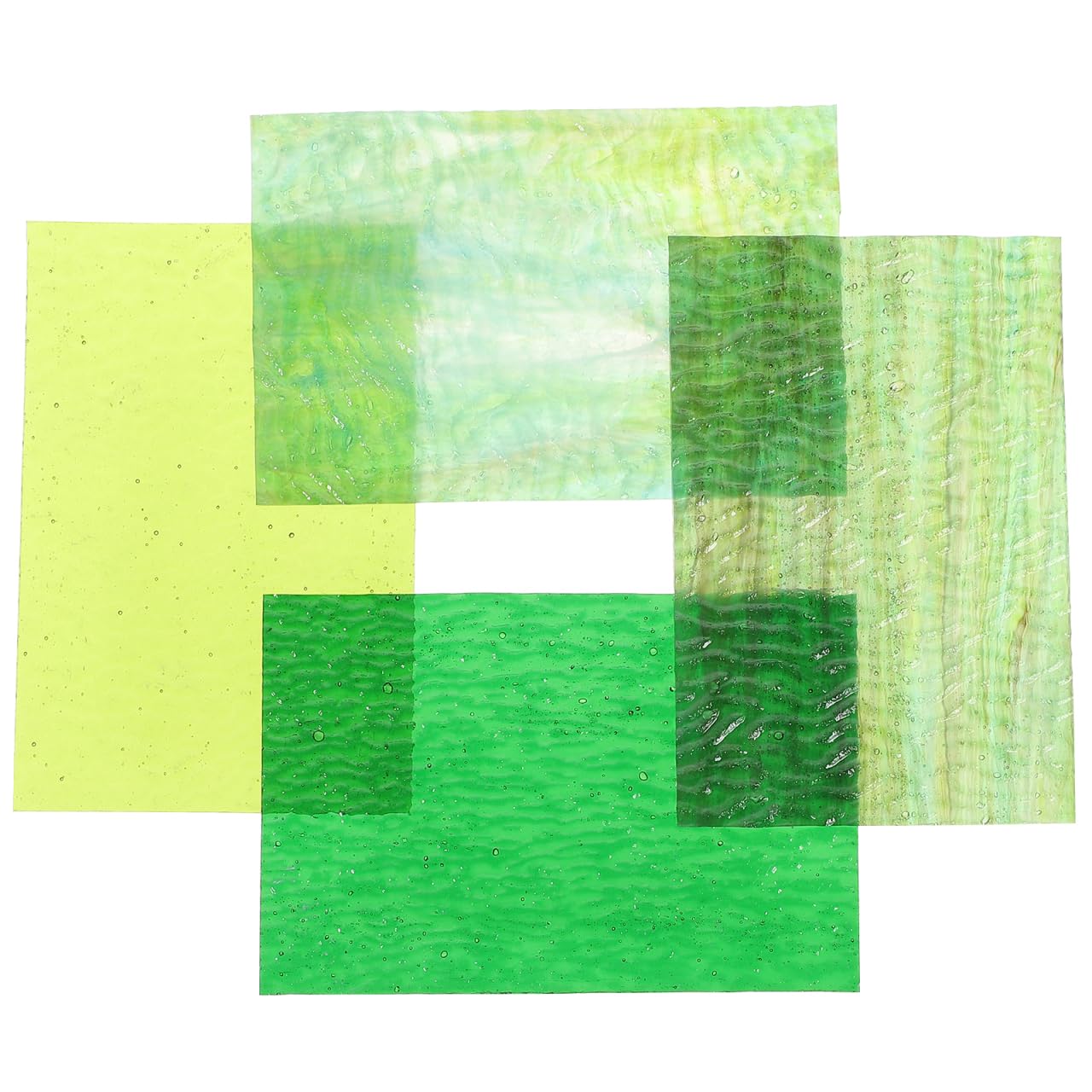 Angoily DIY Mosaics Glass Sheets 5.91X3.94In Stained Glass Tiles for Craft Projects Home Decoration Easy Cut Colored Mosaic Pieces