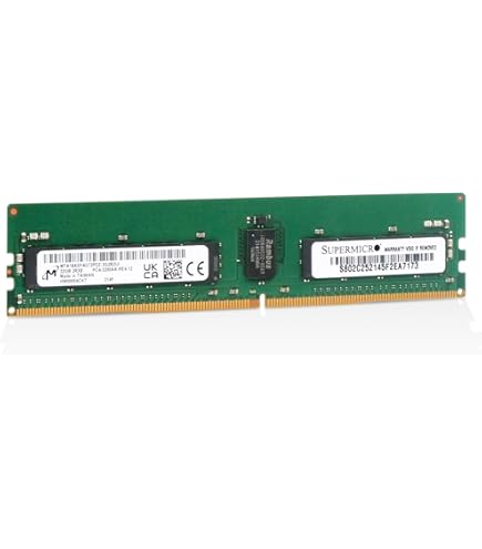 MICRON 16GB PC4-2400T-R DDR4 Registered ECC 2RX8 Memory