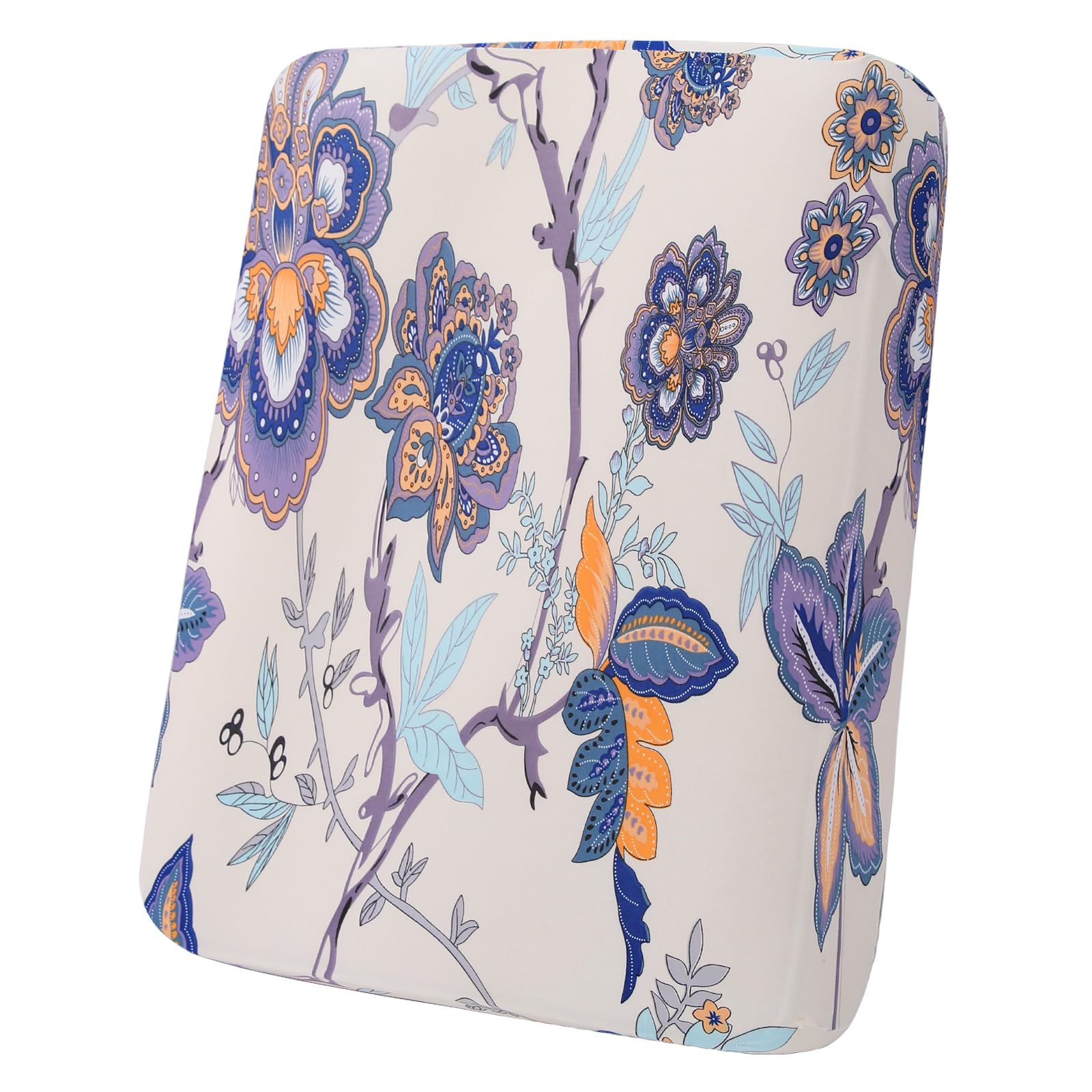 Photo 1 of hyha Printed Couch Cushion Covers, Floral Sofa Covers Washable for Cushion Couch, Stretch Pattern Outdoor Cushion Covers for Patio Furniture with Elastic Bottom(Back Cover L, Vintage Flower)