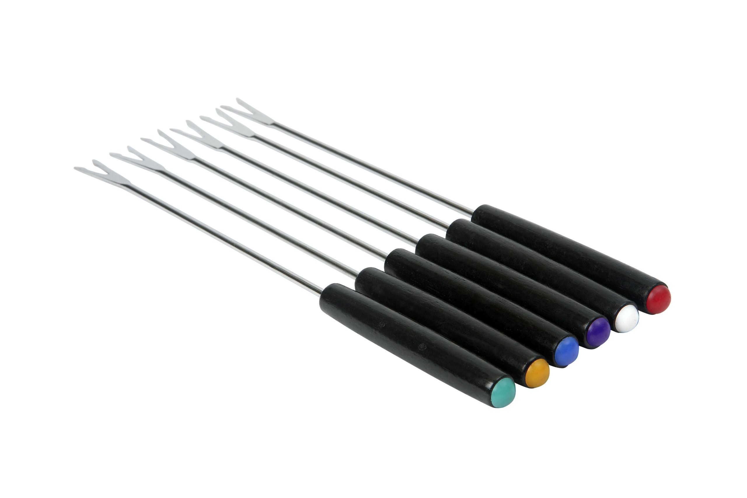 Chasseur 1183016 Fondue forks, set of 6,Black,25.3 x 7 x 1.6 cm