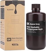 ELEGOO 8K Water Washable Resin 405nm UV 1000G Space Grey for LCD 3D Printers view 7