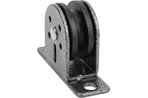 Solid Single Pulley Block, High‑Strength Fixed Pulley Block Smooth Sliding Long Service Life Stainless Steel U-Type Groove Sl