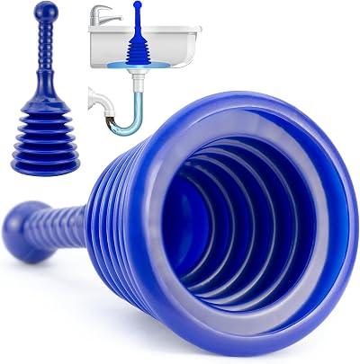 Luigi's Plunger for Sinks and Drains with Large Bellows