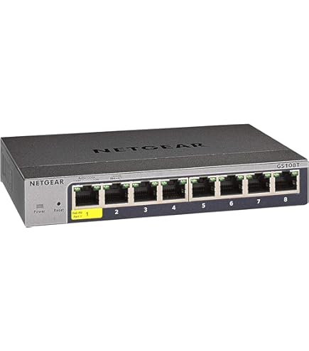 Amazon.com: NETGEAR GS510TLP Switch Smart 8P Gigabit PoE+ & 2 sfp