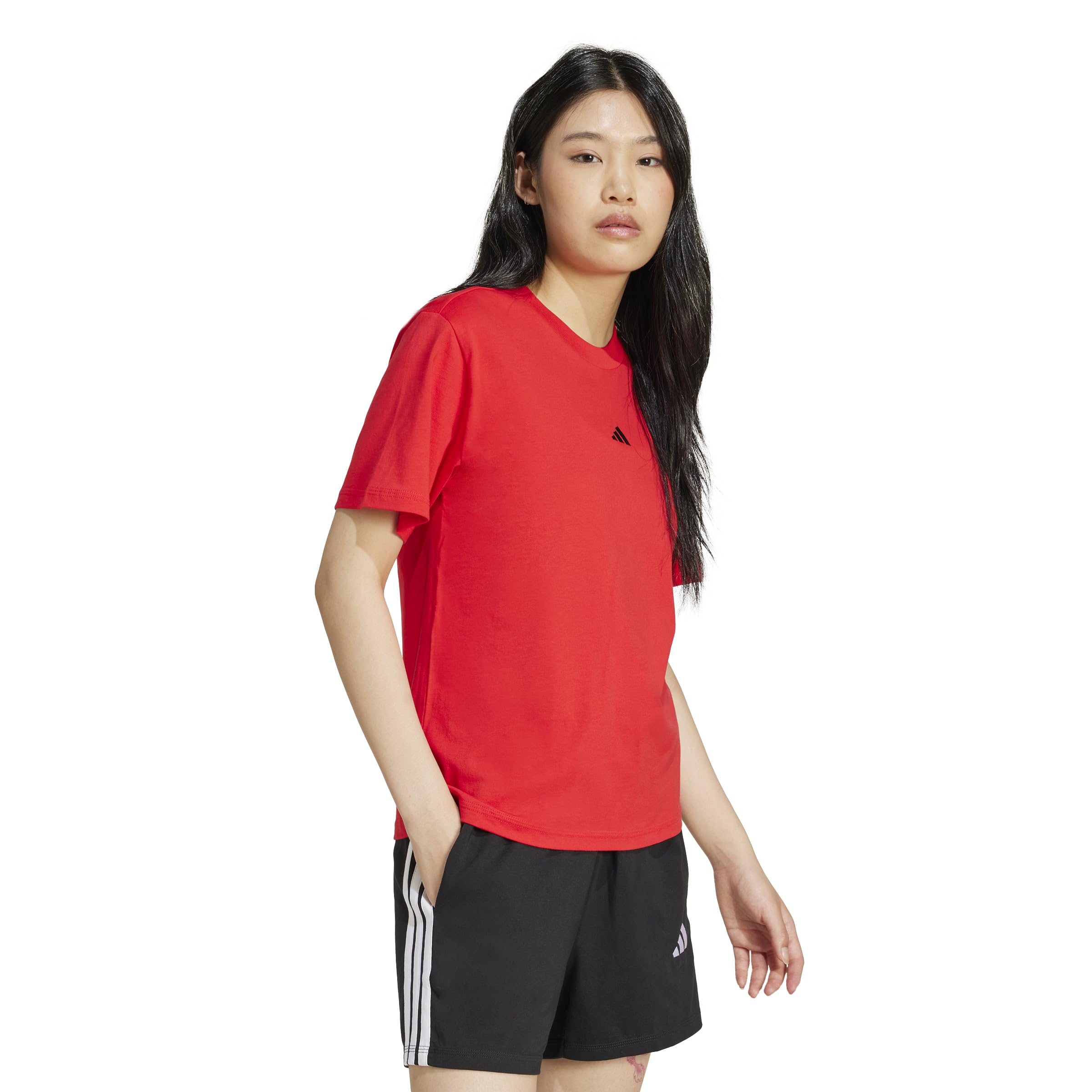 adidas Women's Essentials Small Logo Cotton T-Shirt