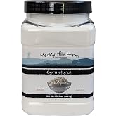 Corn starch by Medley hills farm 1.25 lbs. in Reusable Container - 100% Pure Corn Starch powder - Great Thickener for Sauces, Soups, and Gravies - Non-GMO - Gluten-Free
