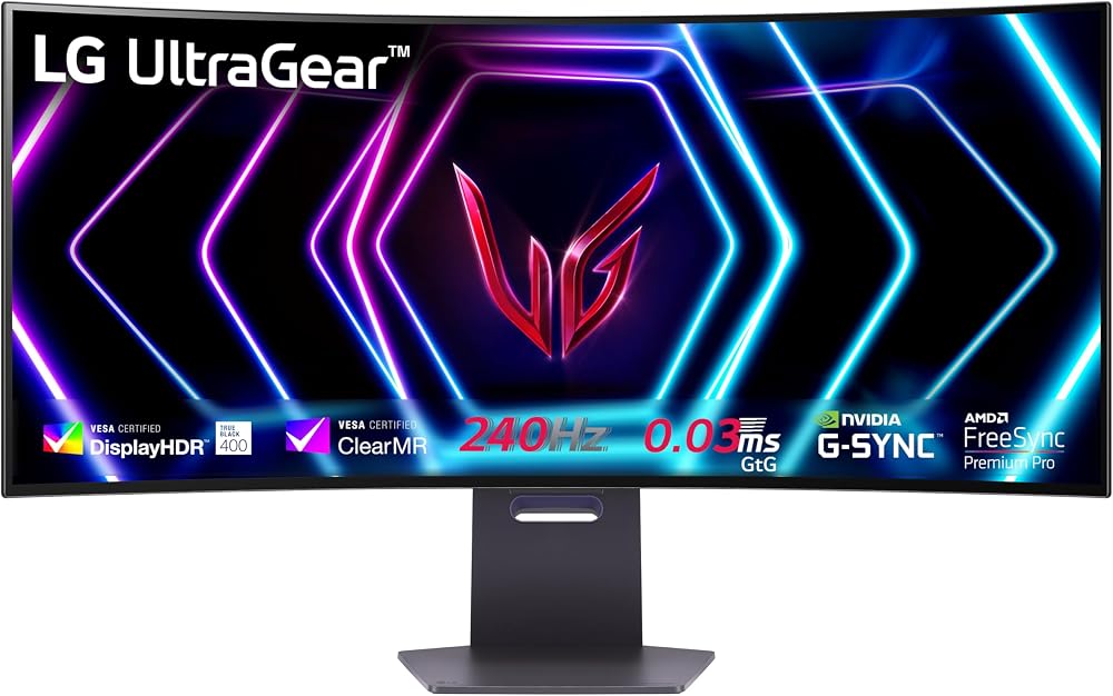 LG UltraGear 39 Inch Curved OLED Monitor 39GS95QE 240Hz 0.03ms HDR10
