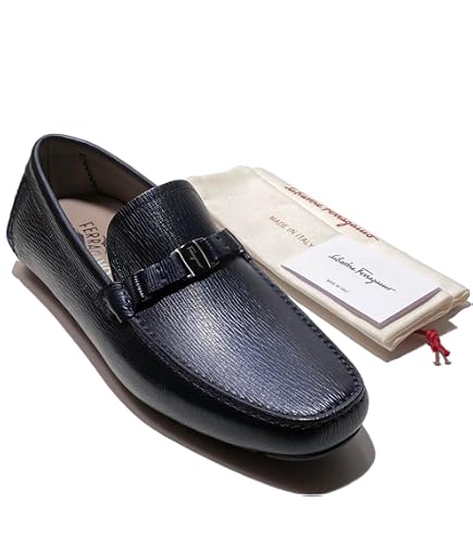Salvatore Ferragamo black pebbled leather penny‎ loafer size 12 EE Amazon.com | Ferragamo Penny Black Pebbled Leather Dress  main image 4