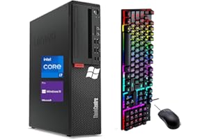Lenovo ThinkCentre M910S SFF Desktop, Core i7-6700 - 3.40-4.00 GHz, 256GB SSD, 8GB DDR4, Windows 11 Pro, WiFi, BT, Keyboard &