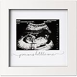 Baby Sonogram Picture Frame - Modern Ultrasound Frame for Mom to Be - Pregnancy Announcement Sonogram Photo Frames - Gender R