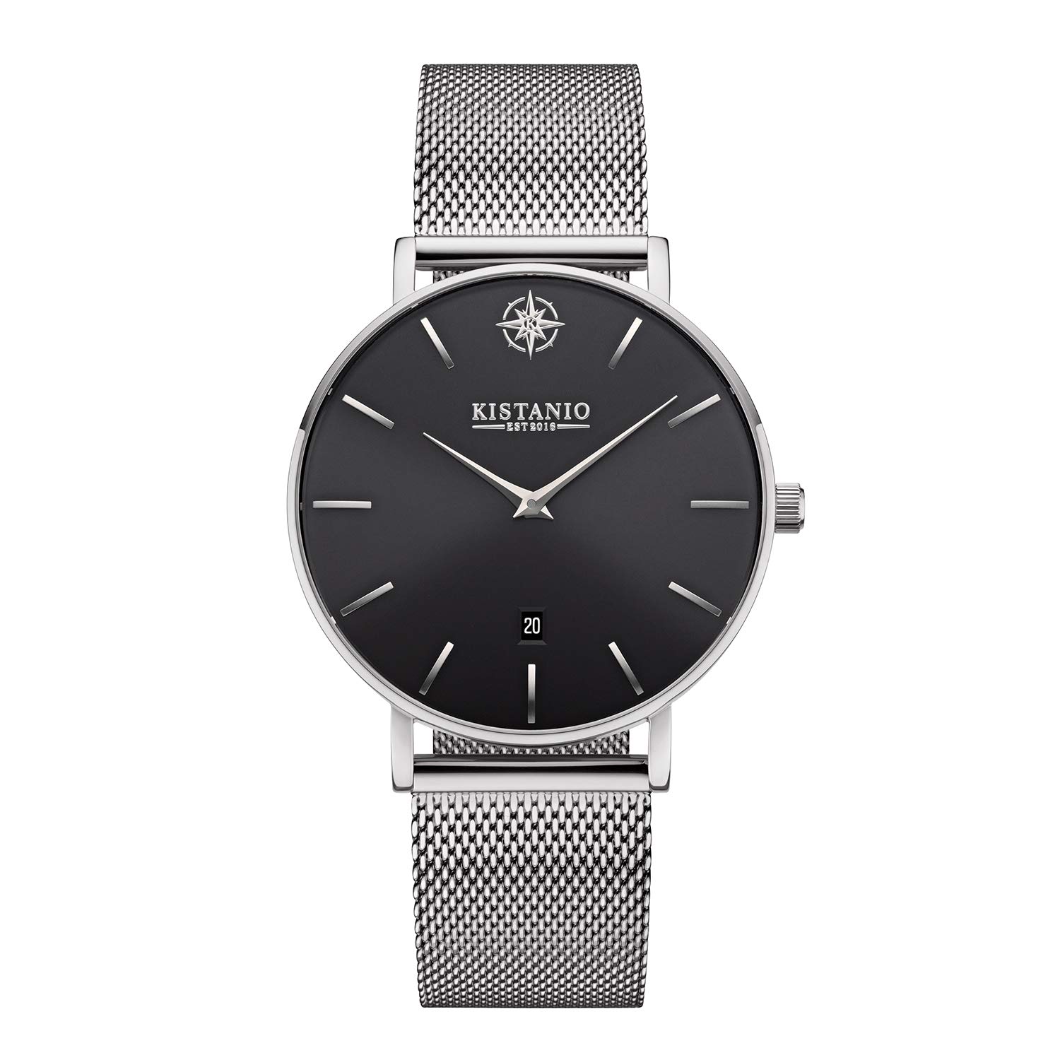 Kistanio Moyen Women's Watch Stainless Steel Sapphire Glass with Milanese Strap SI-BLKS-M