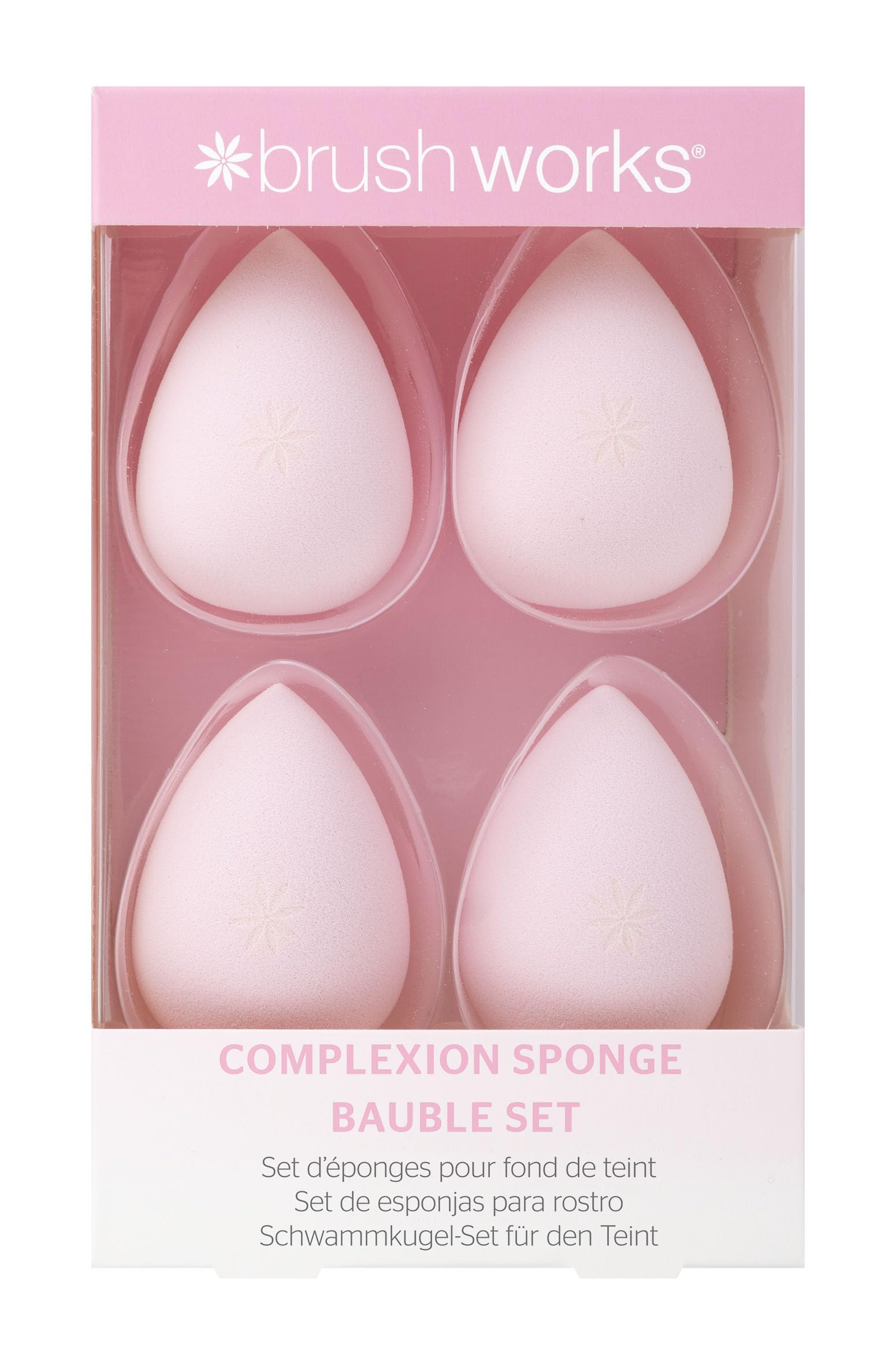 Brushworks Complexion Sponge Set - 4 Pack