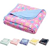 EasyFi Supersoft Baby Blankets for Girls Boys, Rayon Made from Bamboo Baby Quilt - Breathable & Hypoallergenic Blanket for Bedding Crib Stroller 30"x40" (Pink Dessert)