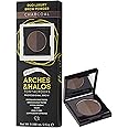 Arches & Halos Duo Luxury Brow Powder - Two-for-One Versatile Compact Powder - Get Full, Defined Brows - Vegan and Cruelty Free Makeup - Charcoal - 0.88 oz
