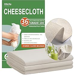 Olicity Cheese Cloths, Grade 100, 36 Sq