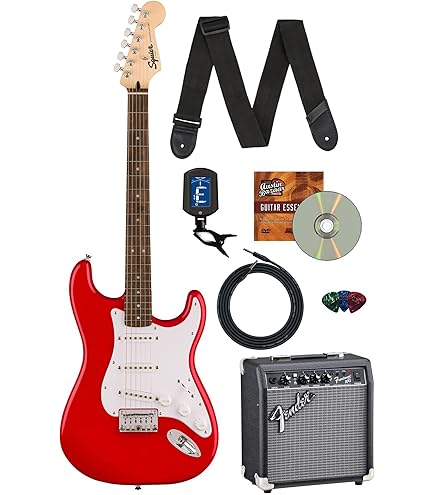 ギター Spuier by Fender Stratocaster Amazon.com: Fender Squier Debut Series Stratocaster Electric