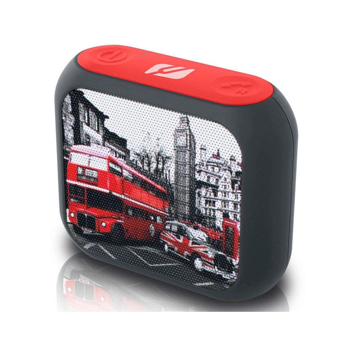 Muse M-312 LD Style London Mini Portable Bluetooth Speaker with Hands Kit (Wireless, Suitable for Streaming iPhone/Tablet, USB, AUX-In, 2 Watt RMS)