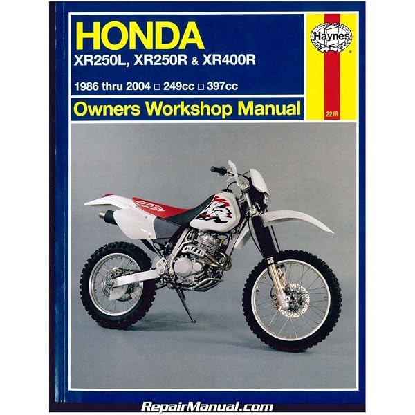 Honda XR250L, XR250R & XR400R 1986 thru 2004: 249cc, 397xx (Owners