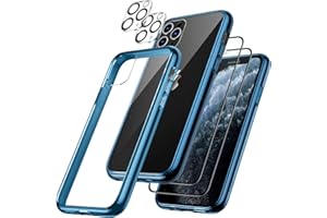 JETech 5 in 1 Case for iPhone 11 Pro Max 6.5-Inch, with 2-Pack Screen Protector and 2-Pack Camera Lens Protector, Full Covera