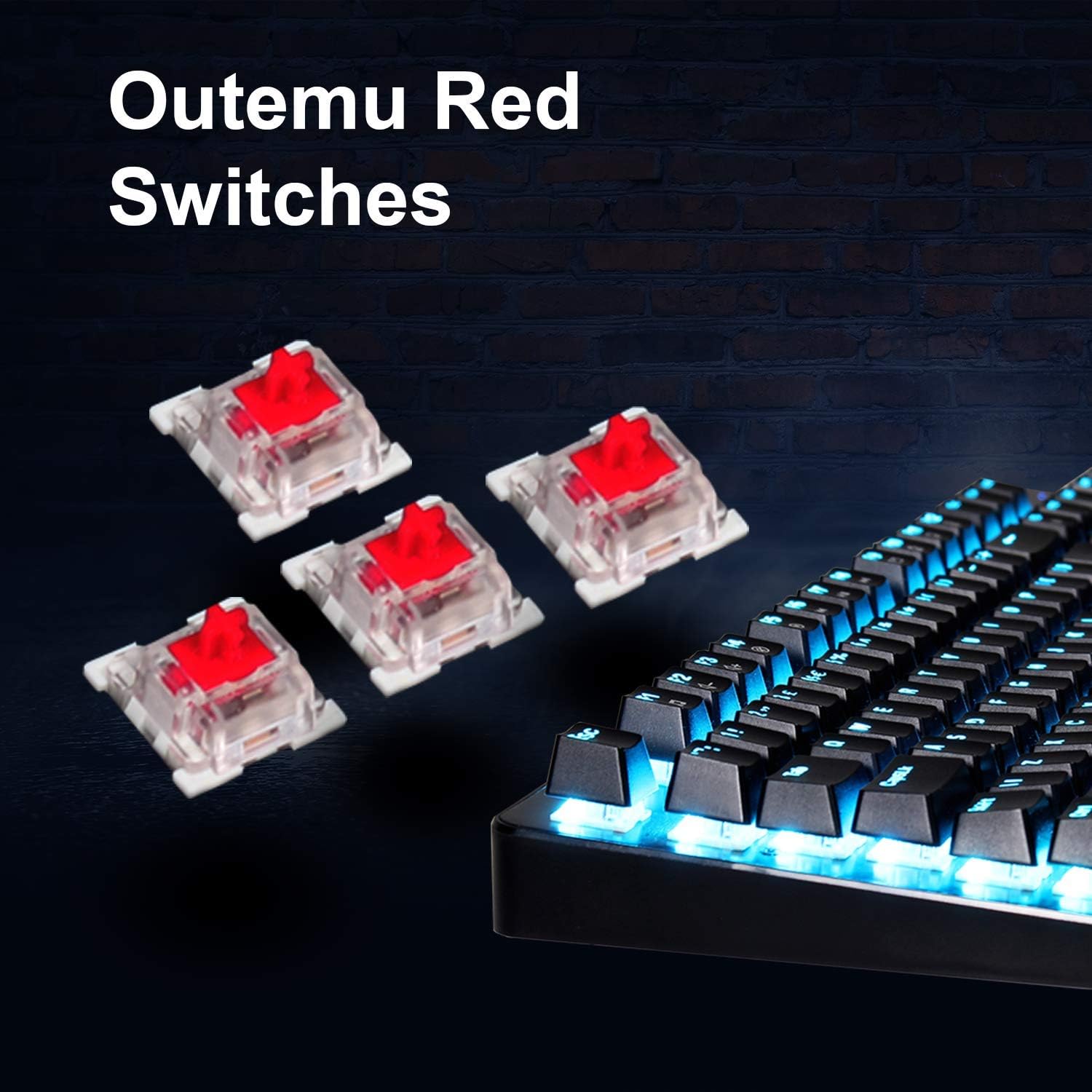 GameMax Strike RGB Mechanical Gaming Keyboard, Individual RGB LED Backlight, Outemu Red Switches, Anti-Ghosting Keys - Image 4