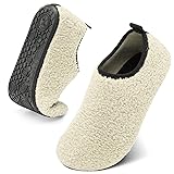 QFH Men's & Women's Slip On Warm House Shoes