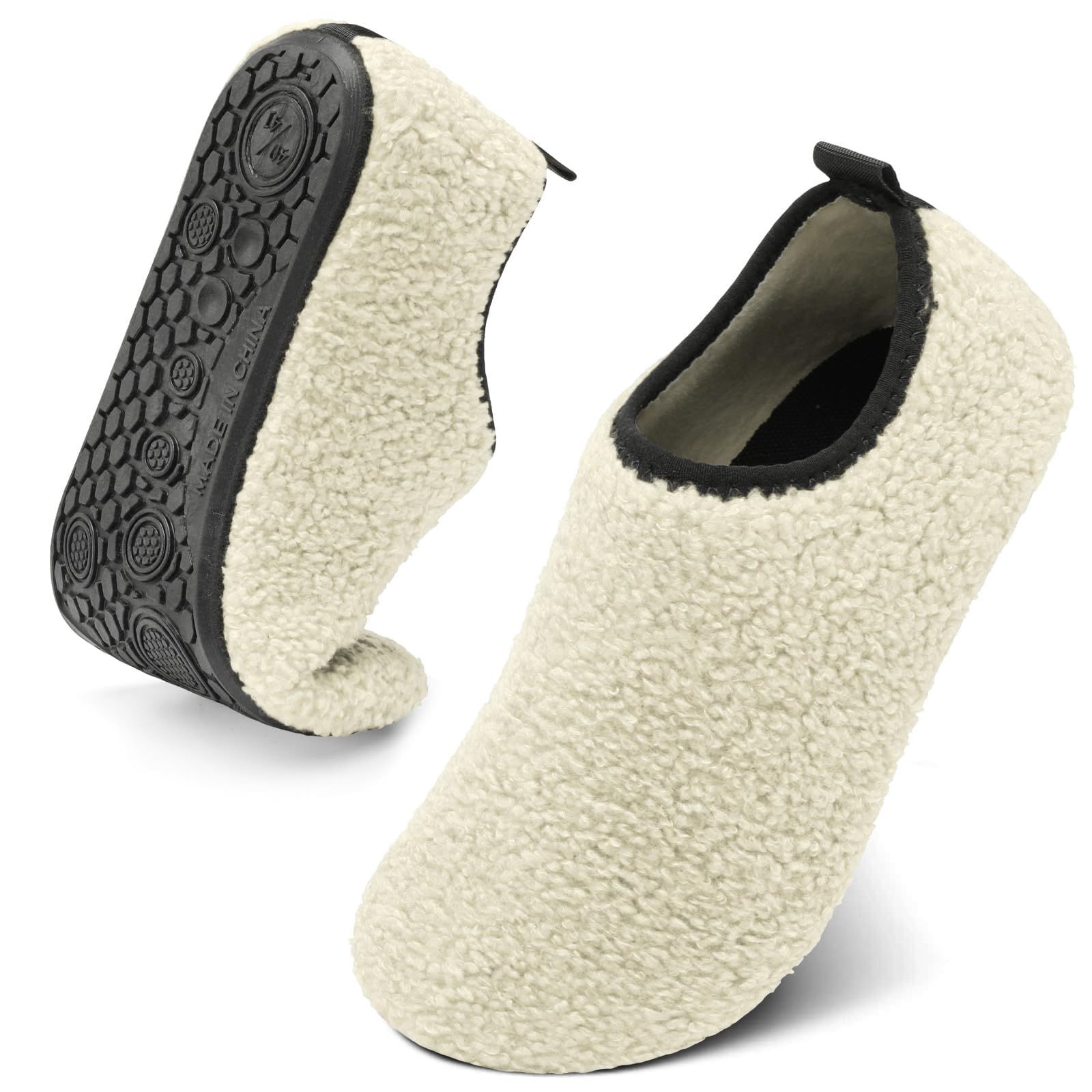 QFH Men's & Women's Slip On Warm House Shoes