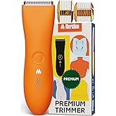 MERIDIAN The Trimmer Premium - Body Hair Trimmer & Electric Shaver for Men and Women for Pubic Hair, Chest, Legs & Bikini Line, Waterproof & Rechargeable, Blaze