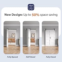 FREDBECK 48x84 Double Bi-fold Barn Door with