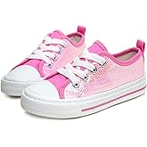 ToandonToddler Kids Sneakers Sparkle Fashion Glitter Sequins Canvas Shoes