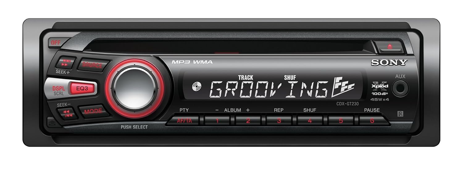 Sony CDXGT230 Autoradio CD / mp3 / wma 4 x 45 W Tuner FM RDS Finition