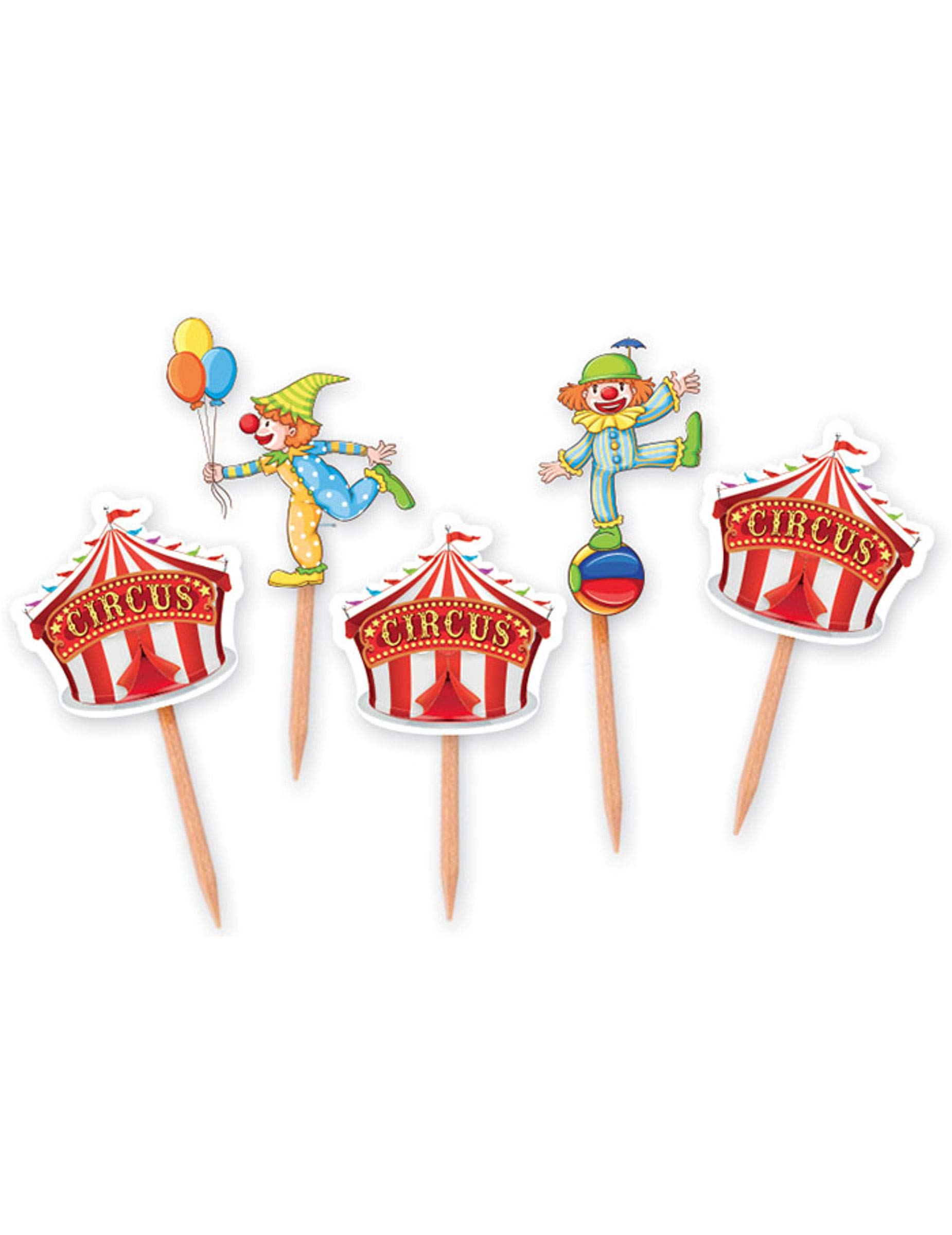 Big Party -25 Circus Theme Toothpick, Color, 73841