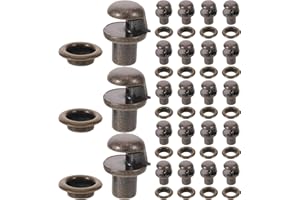 WRITWAA 50pcs Alloy Boot Speed Hooks for Laces, Shoe Buckle Set Replacement for Work Boots, Outdoor Lace Buckles with Rivets 