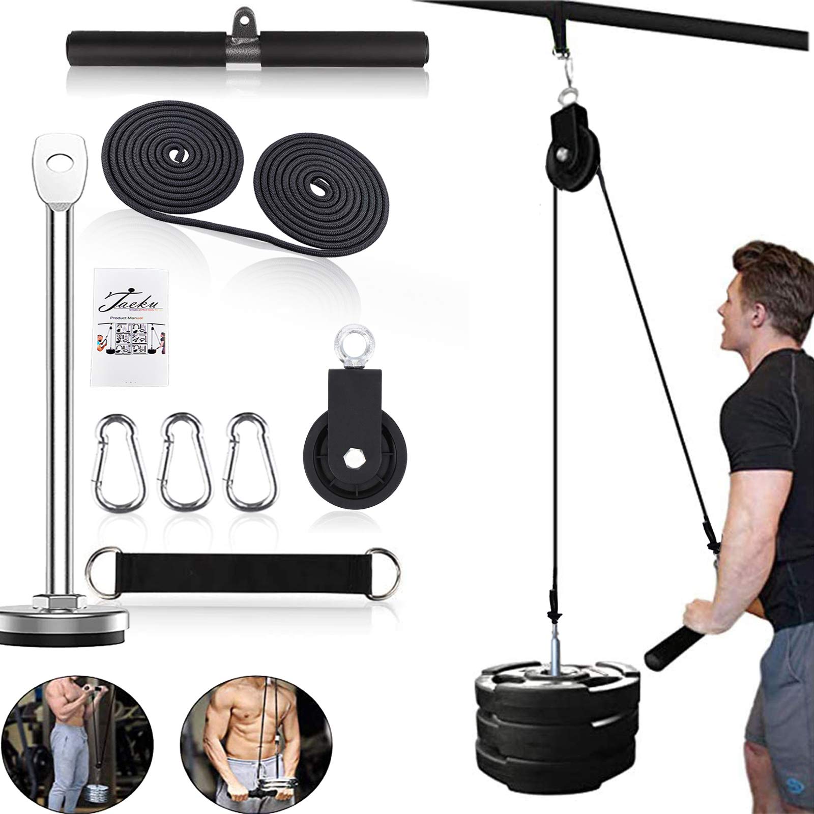 Buy Pulley Cable System Professional Muscle Strength Fitness Attachment