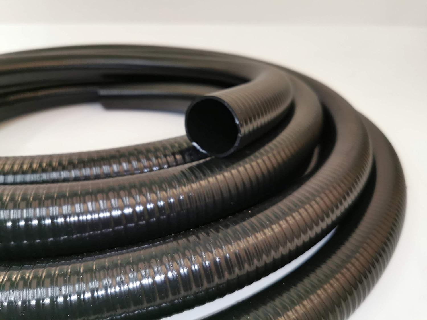 HeRo24 Professional Pond Hose 38 mm Top Quality 10 m Glueable PVC V Type, Black